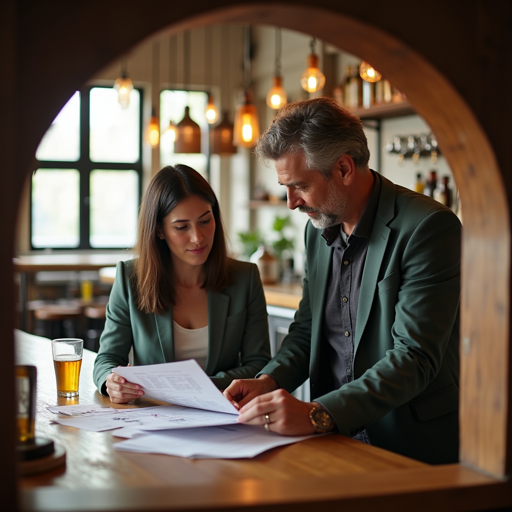 Planung einer Verkostungsveranstaltung im Taproom einer kleinen Brauerei